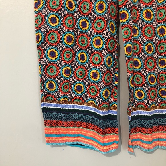 Bepop Multicolor Mandala Print Palazzo Pants Q - Picture 2 of 7
